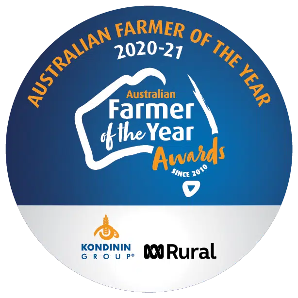 Australian Farmer of the Year Winners Badge 2020-21